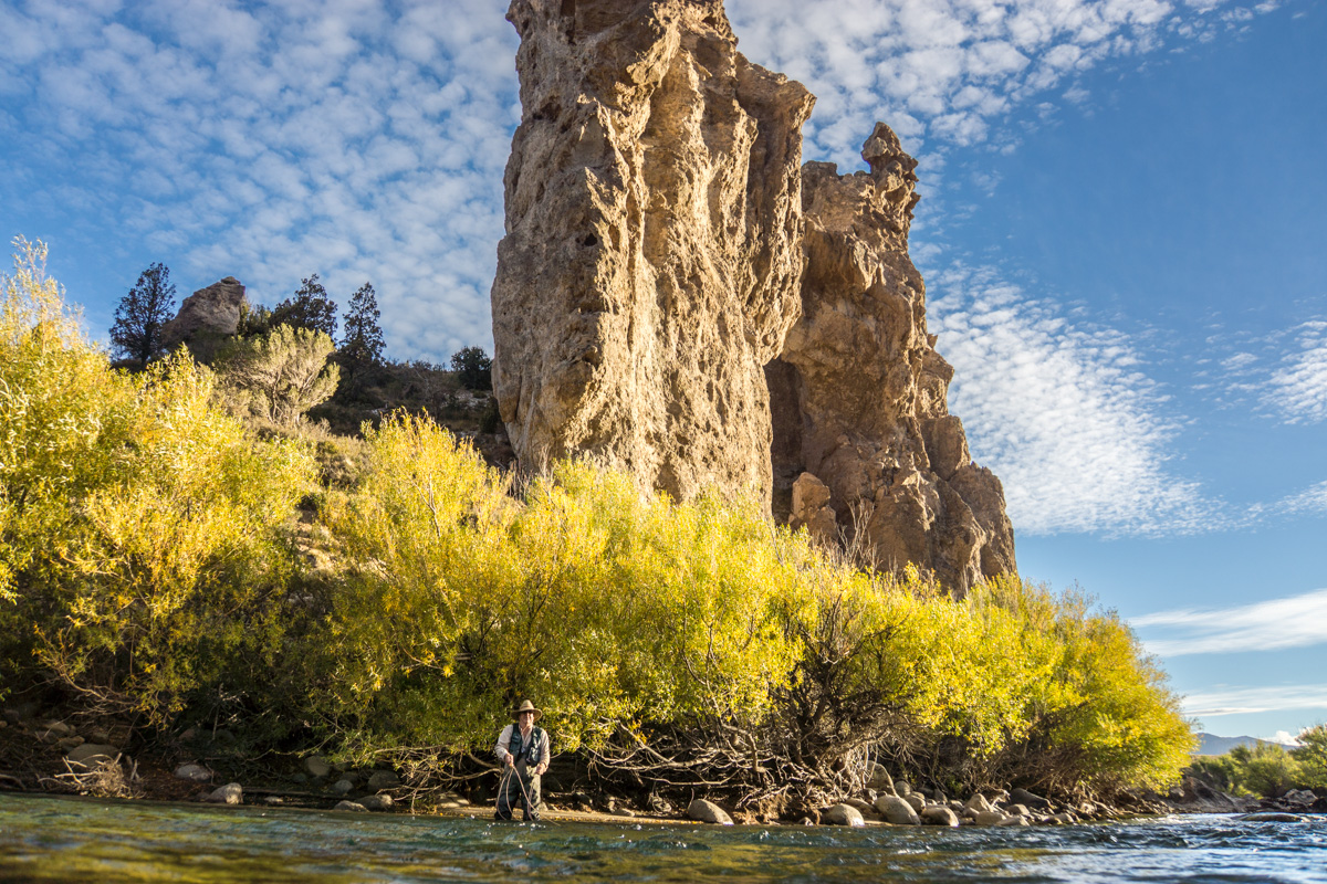 Fly fishing the Traful River