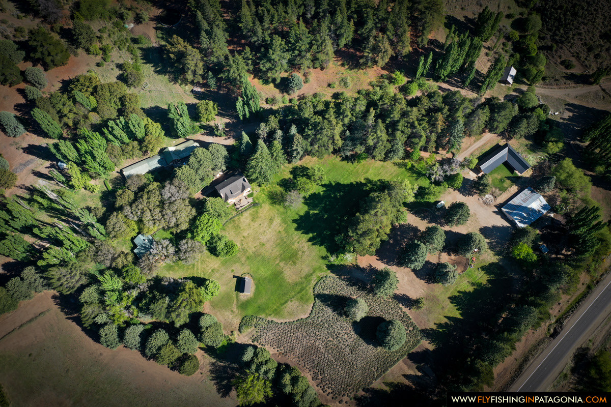 Aerial view of Estancia Pilolil