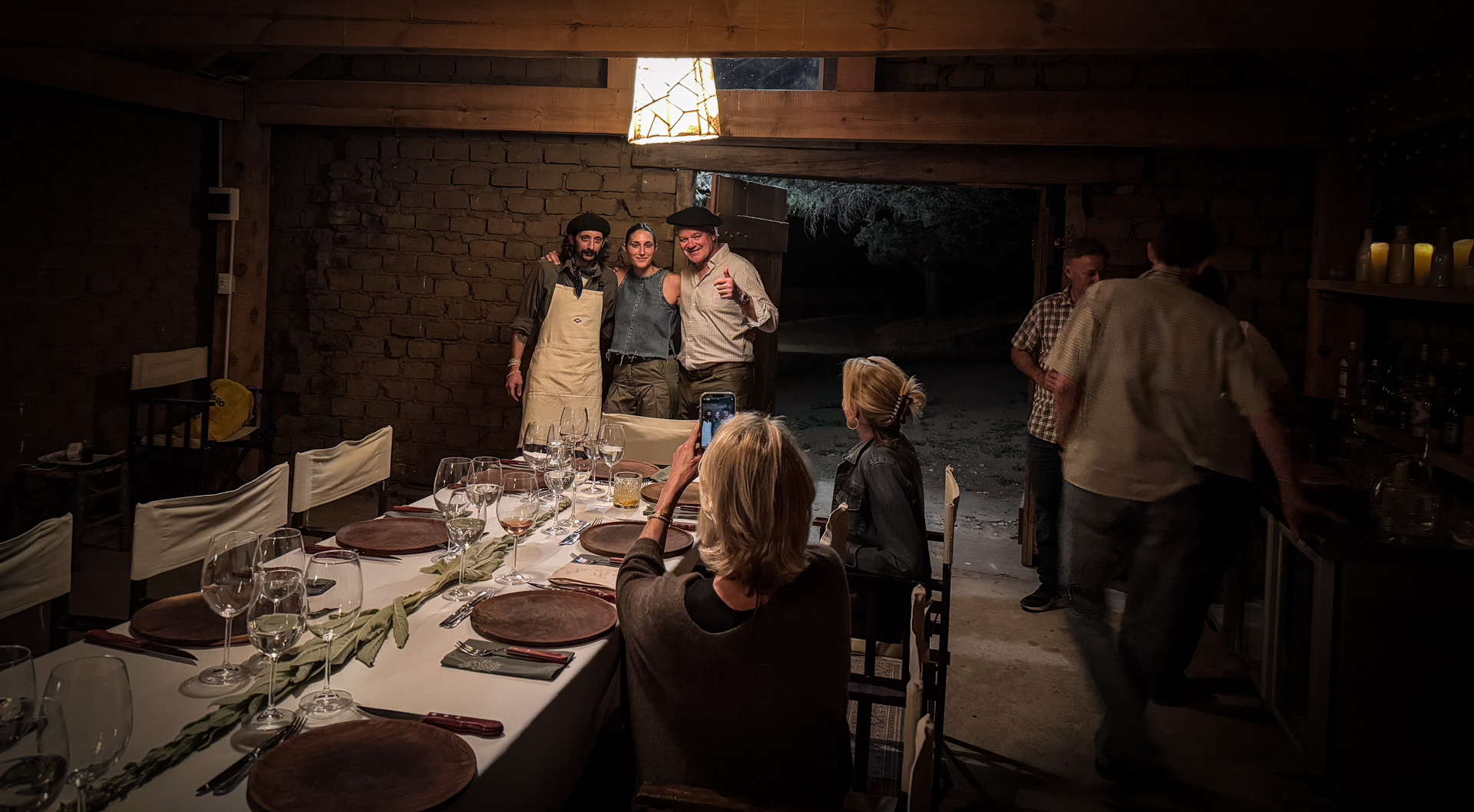 Guests sharing an evening at La Chichería