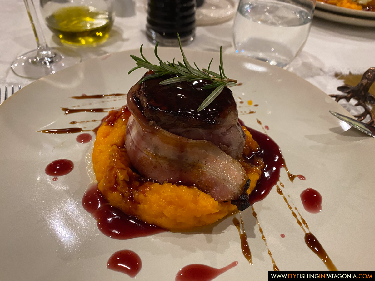Plated fine-dining dish served at Limay River Ranch