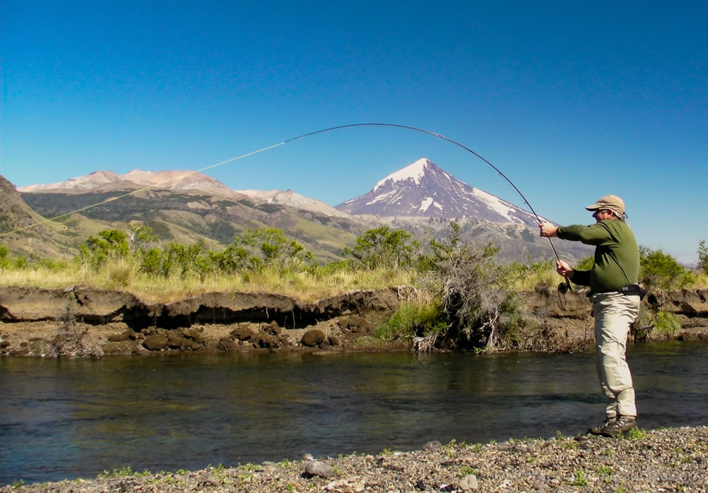Greg LeMond fly fishing on the Malleo River