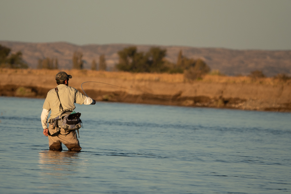 wade fishing can be fantastic on the middle limay river