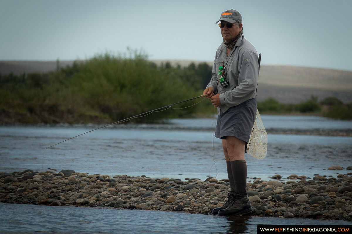 casting to rising fish on the middle limay river