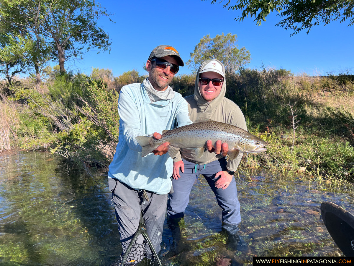 a memorable day of fishing on the middle limay river