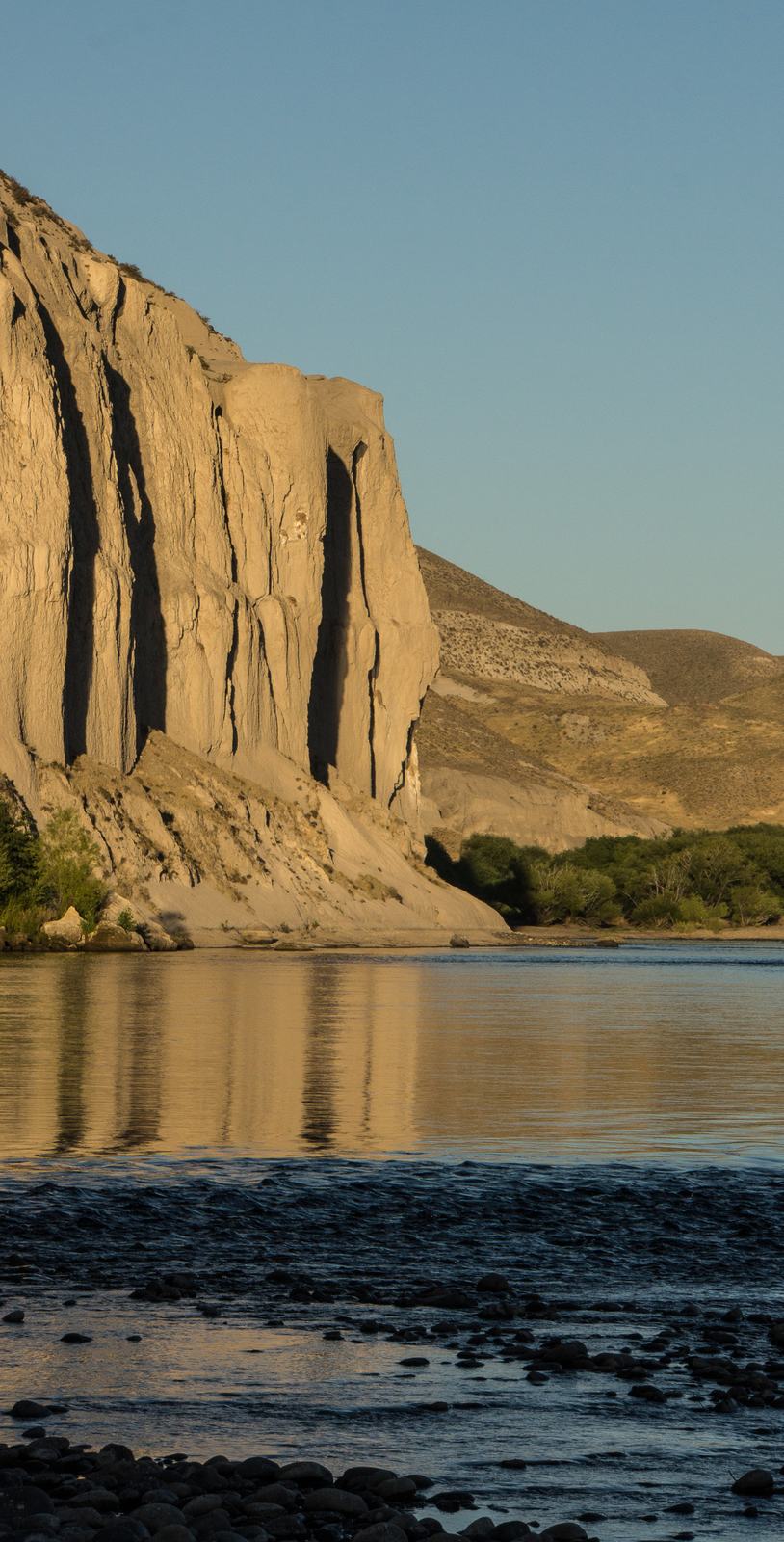 The Collon Cura River flowing through Quemquemtreu Ranch