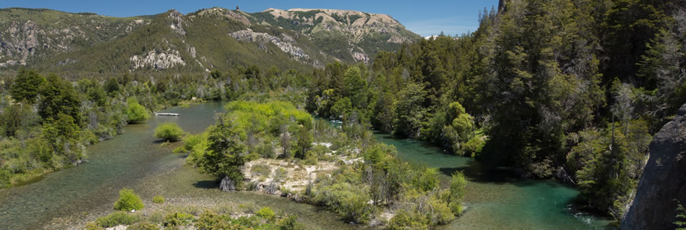 The Traful river brings up the change to land a huge trophy trout Photo of the Traful River