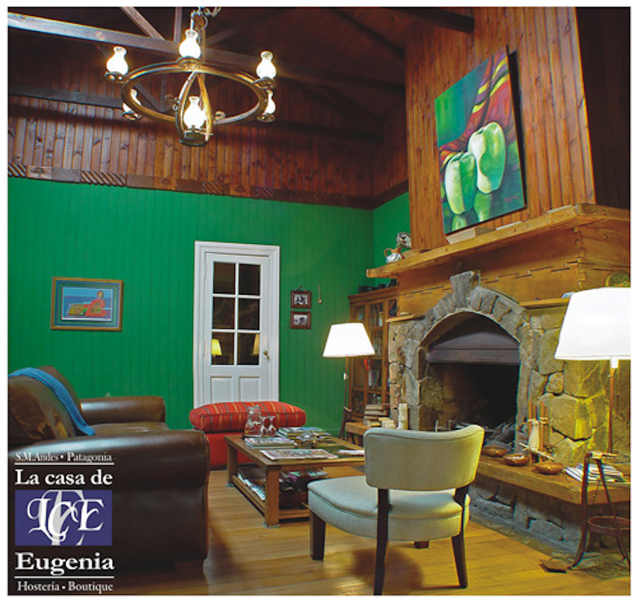 La Casa de Eugenia living room with fireplace