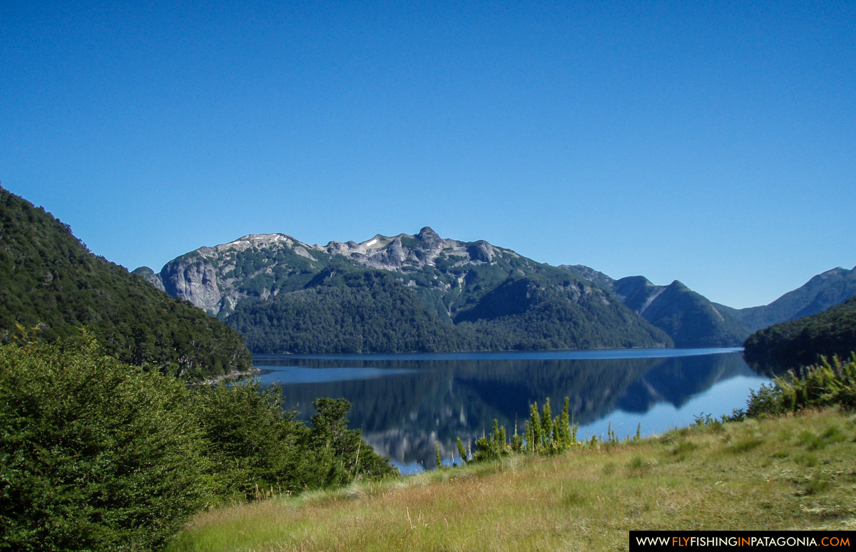 mountain lake reflection along the Seven Lakes Road